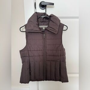 Kenneth Cole Reaction Quilted Dark Brown Puffer Vest